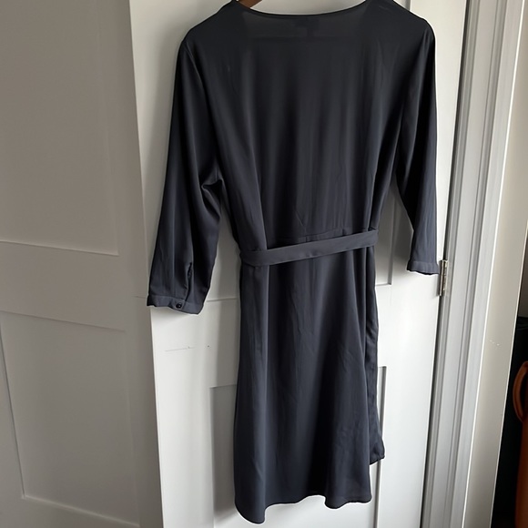 Vero Moda Belted Blue Dress Size L - Picture 4 of 4